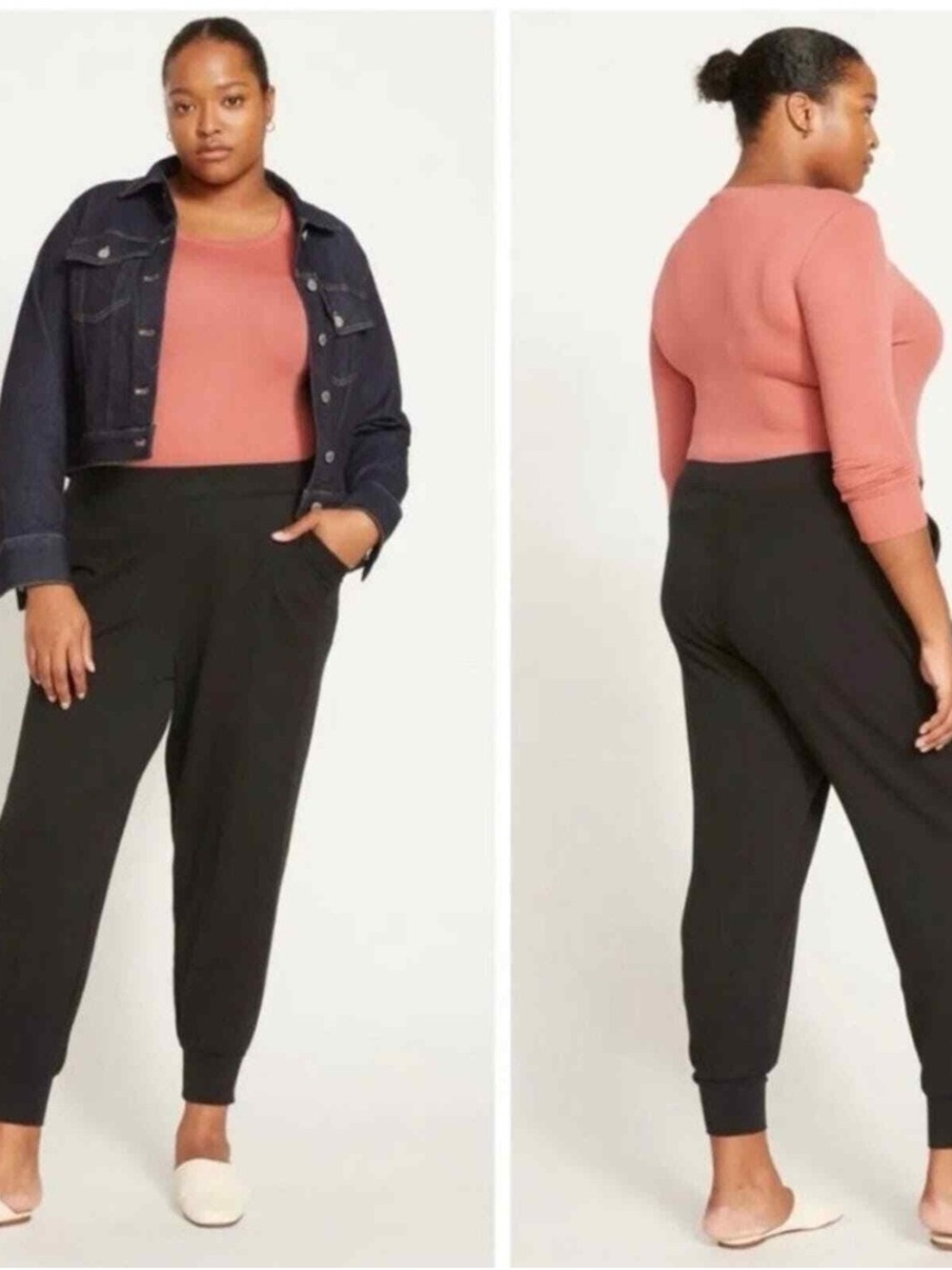 Universal Standard Hathaway Jersey Jogger BLACK Size XS 10 loungewear activewear